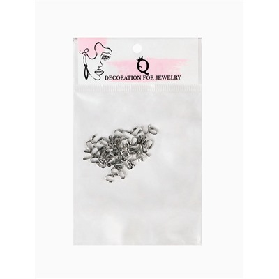 Протектор для защиты тросика 5×4мм (набор 50 шт.), цвет серебро