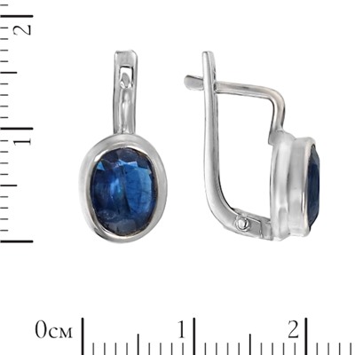 Серьги 'Кейт' с кианитом ИАСК31106Х08КТ0R1
