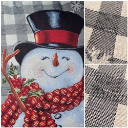 Outlet Снеговик клетка Наволочка 45х45 см 2311538