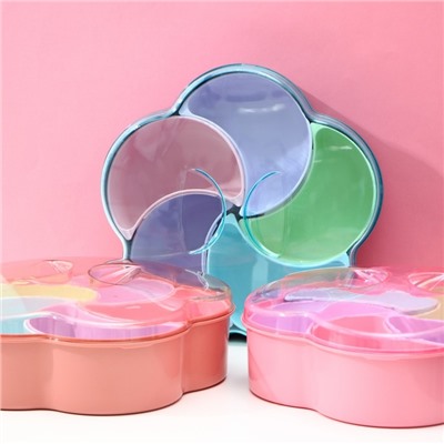 Менажница с крышкой «Барокко», 26×25×7 см, 5 съёмных ячеек, МИКС