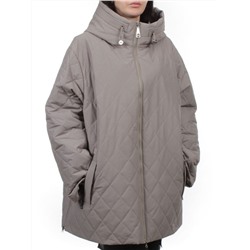 F-803 GRAY BEIGE Куртка демисезонная женская (100 гр. холлофайбер)