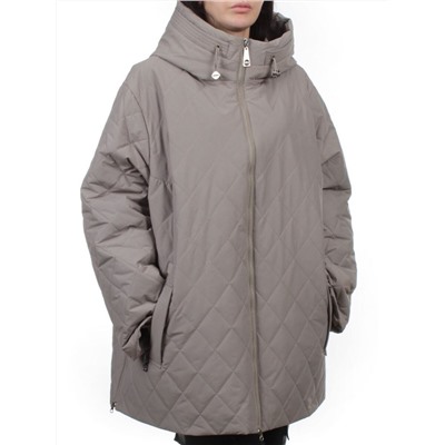 F-803 GRAY BEIGE Куртка демисезонная женская (100 гр. холлофайбер)