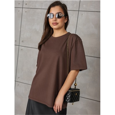 Футболка "Базовая" Шоколад женская