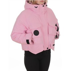 H24-280 PINK Куртка пуховая женская (утиный пух)
