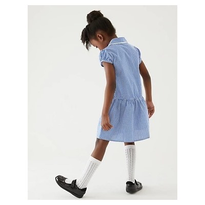 2pk Girls' Cotton Gingham School Dresses (2-14 Yrs)