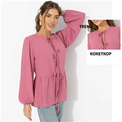 Блуза в стиле бохо, Линия притяжения