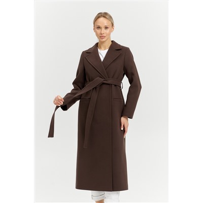 Пальто женское демисезонное 26770 (шоколад)