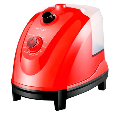 Отпариватель Kelli KL-821 КРАСНЫЙ 2800Вт обьем 2,0л 12 дисковый латунный ТЭН (4) оптом