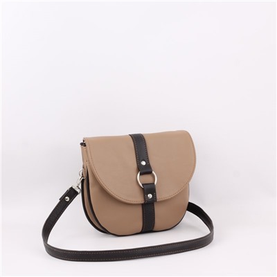 Сумка 478 гладкий мокко+шоколад "УДЛИНЁННЫЙ РЕМЕНЬ" АКЦИЯ