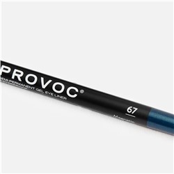 Provoc Гелевый карандаш-подводка для глаз водостойкий / Semi Permanent Gel Eye Liner №67 Magnetic, темно-сапфировый шиммер