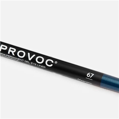 Provoc Гелевый карандаш-подводка для глаз водостойкий / Semi Permanent Gel Eye Liner №67 Magnetic, темно-сапфировый шиммер