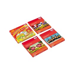 Пластилин Гамма "Мультики", 10 цветов, 200г, со стеком, картон. упаковка
