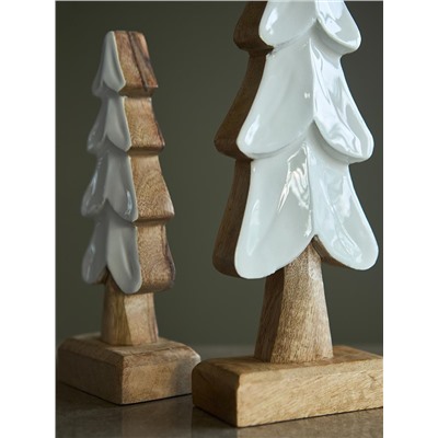 Декор новогодний Snowy tree из коллекции New Year Essential, 20 см