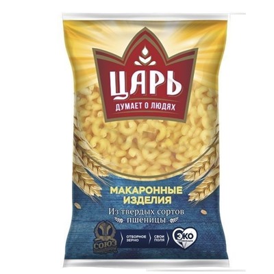 ЦАРЬ Макароны ВИТОК БОЛЬШОЙ гр.А в/с 400гр