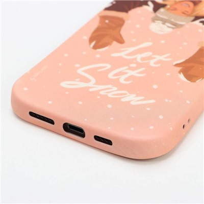 Чехол для iPhone 12 PRO MAX «Снежинки»