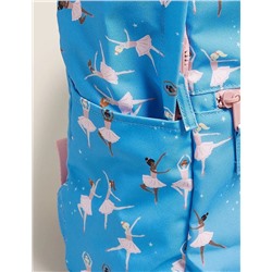 Kids' Ballet Print Water Repellent School Backpack