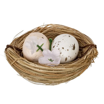 GAEM Набор из 6-ти изделий декоративных "Гнездо пасхальное" (6*3), L16,5 W11,5 H3 см