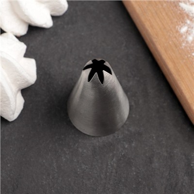 Насадка кондитерская KONFINETTA «Закрытая звезда», d=3 см, выход 1.2 см, нержавеющая сталь