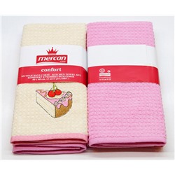 Махровые Кухонные Полотенца с Вышивкой 40x60 см. 2 шт/уп. - Mercan