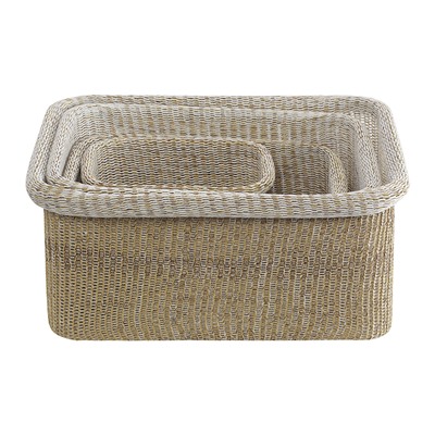 Набор из 4-х корзин для хранения Sustainable collection, бежевый