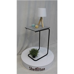 Столик придиванный SHT-CT9
                        бетон чикаго светлый / черный муар