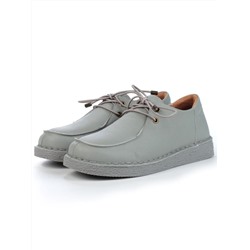 01-D7583-2 GRAY Ботинки демисезонные женские (натуральная кожа)