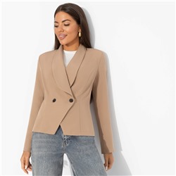 Жакет полуприталенного силуэта, Невероятно прекрасна (biege)