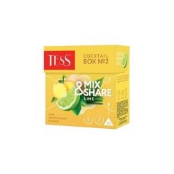 Чай пакетированный TESS Cocktail Box 2 Лайм, лемонграсс, имбирь