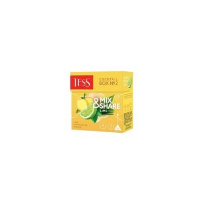 Чай пакетированный TESS Cocktail Box 2 Лайм, лемонграсс, имбирь