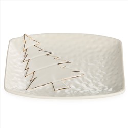 БЛЮДО СЕРВИРОВОЧНОЕ "НОВОГОДНЕЕ" 19,1*15,6*2,8 СМ