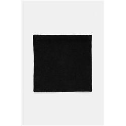 Komin z domieszką wełny męski dwustronny kolor czarny