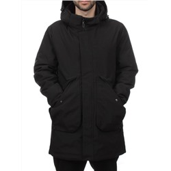 2180 BLACK Куртка мужская зимняя облегченная (130 гр. холлофайбер)