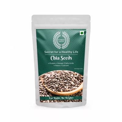 Семена Чиа (250 г), Chia Seeds, произв. Fitness Mantra