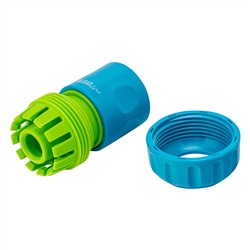 Соединитель пластмассовый, быстросъемный для шланга 3/4, однокомпонентный Palisad Luxe