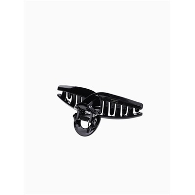 Крабик для волос «Глянец», утончённая петля, 9×3.5 см, чёрный