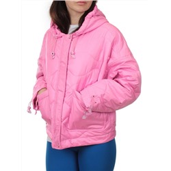 23-022 PINK Куртка оверсайз демисезонная женская (синтепон 100 гр.)