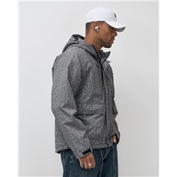 Куртка спортивная мужская весна осень серого цвета 25471Sr
