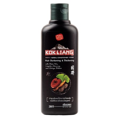 Kokliang Натуральный травяной кондиционер для темных волос / Herbal Conditioner Hair Darkening & Thickening, 200 мл