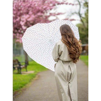 L909-4383 RedHearts (Красные сердечки) Зонт женский трость Fulton