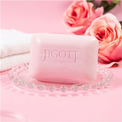 Jigott Мыло-скраб для лица и тела с экстрактом розы / Rose Scrub Soap, 150 г