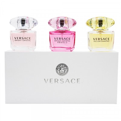 Подарочный набор Versace Crystal 3 x 30 ml (bright, absolu, yellow)