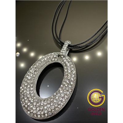 Кулон на кожаном шнурке "Женская грация" Арт КШ2130/10