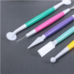 Набор для моделирования кондитерских украшений Доляна, 5 шт., 17 см