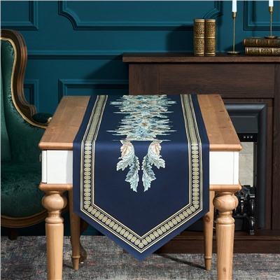 ДОРОЖКА "ЛИСТЬЯ МОРИСА" GOLD STRIPE  45Х300СМ, 100% ХЛОПОК,ТВИЛ C ПРОПИТКОЙ