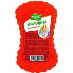 МЖ Губка банная Афродита с массажным слоем большая 1шт