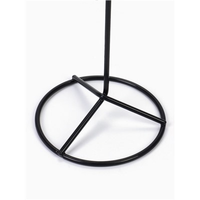 Вертушка, 2 яруса по 8 крючков, 21.5×21.5×41 см, чёрная