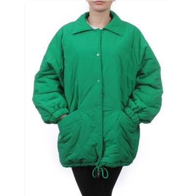 H24-213 GREEN Куртка демисезонная женская (100 гр. синтепон)