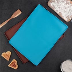 Противень для духовки Доляна «Криспи», силикон, 40×30 см, чёрный