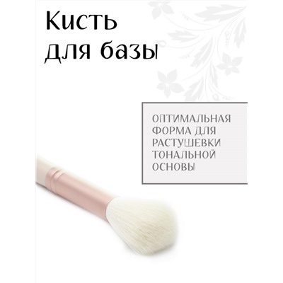 Набор кистей с косметичкой - 10 кистей (желтая)