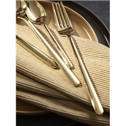 Набор столовых приборов Pure, золотистые глянцевые, 16 пред.